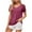 Purple-01, variant on Mittory Short Sleeve Shirts for Women,Summer Elegant Trendy Lace Sleeve Going Out Tops,Dressy Casual V Neck Tees