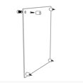 thumbnail image 3 of FixtureDisplays® Panneau de Nom de Bureau Support Panneau de Chambre d'Hôtel Panneau de Porte Vierge Plaque Murale Transparent 119886-10*8, 3 of 4