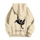 thumbnail image 4 of MHFRRA Sudadera con Capucha y Estampado Gráfico de Moda para Uso Informal y Actividades Al Aire Libre Beige, 4 of 5