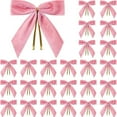 thumbnail image 1 of Burgundy Velvet Christmas Bows - 25 Pack for Tree, Wreath, Gift Wrapping & Holiday Crafts, 1 of 1