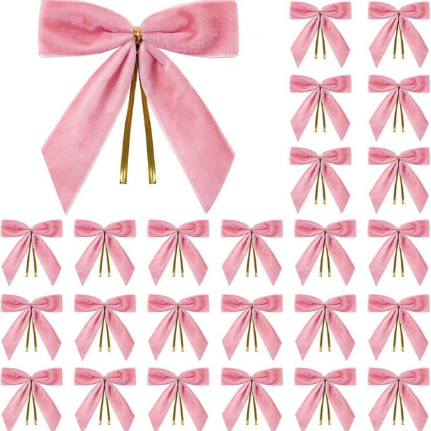 25 Lazos Navideos Pequeos De Terciopelo Burdeos, Ideales Para Decorar Coronas De Rbol De Navidad, Envolver Regalos, Bodas, Bolsitas Para Dulces, Repostera Y Decoracin Del Hogar. 12, 7, UKHBMC