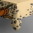 thumbnail image 3 of Thanksgiving Table Cover Waterproof Spillproof Tablecolths Table Covers Fall Maple Pumpkin Tablecloth for Thanksgiving Background Indoor and Outdoor Birthday Rectangle,60x84inch, 3 of 5