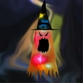 thumbnail image 2 of ZToonmas Halloween Decorations, Halloween Witch Hat Lights, Glow Ghost Face, Ghost Hanging Decor, Halloween Indoor Outdoor Decorations for Home, Garden, Yard, Tree, Party, 2 of 5