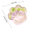 thumbnail image 3 of Cat Paw Squishy Toys,Stress Relief Toys,Clear Pink Crystal Slime with Embedded Fruit Charms for Kids and Adults, Stress Relief and Creative Play Toy, 3 of 6