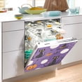 thumbnail image 2 of Yayeee Magnetic Dishwasher Cover for The Front Decoration Home Kitchen Machine Sticker Protector, Halloween Black Cat, 2 of 6