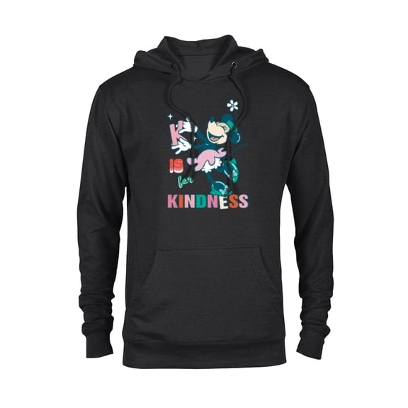 Disney Minnie Mouse K is for Kindness - Pullover Hoodie for Adults - Customized-Black