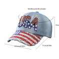 thumbnail image 3 of Multicolor Patriotic Hat 4Th Of July Hat Usa Flag Cap Independence Day Accessories Red White Blue Snapback Hat For Men Women Outdoor Events Parade Celebration, 3 of 6