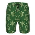 thumbnail image 4 of Disketp Men'S Swim Trunks Hawaiian Breathable Surf Beach Swimsuits Mesh Lining Beach Shorts With Pockets-Christmas (2), 4 of 9