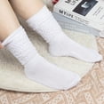 thumbnail image 3 of 4 Pairs Slouchy Socks for Women, Scrunch Boot Long Knee High Knit Tube Athletic Slouch Socks for Woman, 3 of 6