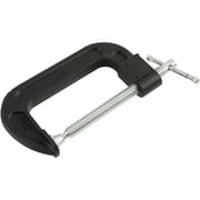 Hyper Tough Quick Release 4-Inch C-Clamp with Steel Swivel and Cast Iron Frame
