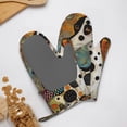 thumbnail image 4 of Hirioo Abstract Dalmatian Art for Silicone Oven Mitts for BBQ, Baking, Cooking, Set of 2, Heat Resistant 260℃, Non-Slip Kitchen Essentials, 4 of 6