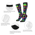 thumbnail image 6 of Easygdp Bright Mushrooms Soccer Socks Sport Knee High Socks Calf Compression Athletic Socks for Men and Women, 6 of 9