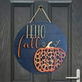 thumbnail image 4 of Rovga Front Door Sign 1 Pcs Front Door Welcome Hanging Sign Plaque Fall Door Porch Sign Thanksgiving Wooden Door Sign With Pumpkin Maple Leaf Country Wall Art For Farmhouse Porch Home Decor Black, 4 of 8