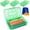 Green, variant on Djiypn 1-Pack Large Pencil Cases, Storage Organizer, Durable Plastic Home/Office/Sch**ool Supply Box, Multi-Color Stud**ent Organization for Office, Room Supplies