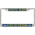 thumbnail image 1 of USS Sunfish SSN-649 License Plate Frame, 1 of 1