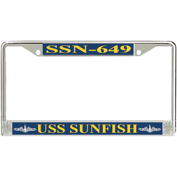USS Sunfish SSN-649 License Plate Frame