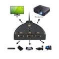 thumbnail image 3 of HMI-compatible Switch KVM Splitter 4K 2K 3D 3 Input 1 Output Mini 3 Port VIdeo Switcher Hub 1080P For DVD HDTV PS4 ,Easy Installation and Operation, 3 of 4