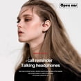 thumbnail image 4 of Auriculares inalámbricos Bluetooth de conducción ósea única con ganchos para micrófono, impermeables, de larga duración, para entrenamiento, deportes, correr, Android, iOS, sin tapón auditivo, rojo, 4 of 7