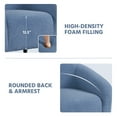 thumbnail image 2 of Topeakmart Modern Upholstered Boucle Accent Club Chair for Living Room, Blue, 2 of 7