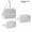 White Three-Piece Set, variant on 3 Pack Clear PVC Travel Toiletry Bag Set, Waterproof Cosmetic Makeup Organizer Bags with Handle, Portable Transparent Wash Bag for Travel, Gym & Bathroom