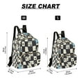 thumbnail image 2 of FORMRS Mini Backpack Purse for Women Quilted Travel Daypack Casual Shoulder Bag, Blue and White Cat, 2 of 7