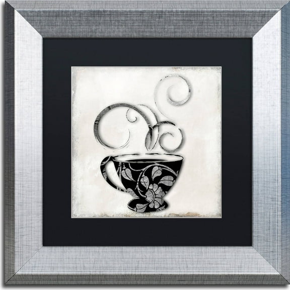 Trademark Fine Art "Silver Brewed 1" Canvas Art by Color Bakery, Black Matte, Silver Frame