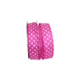 thumbnail image 1 of Reliant Ribbon 92839W-222-09K Satin Striking Dots Value Wired Edge Ribbon - Fuchsia - 1.5 in. x 50 yards, 1 of 1