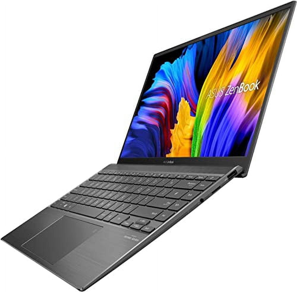 Asus Zenbook 14 Thin and Light Business Laptop 14" FHD IPS Display AMD Hexa-Core Ryzen 5 5500U (Beats i7-10510U) 8GB RAM 256GB SSD GeForce MX450 2GB Backlit KB USB-C HD Webcam Grey + HDMI Cable