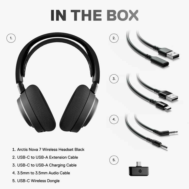 SteelSeries Arctis Nova 7 Wireless Gaming Headset for