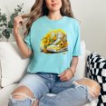 thumbnail image 2 of Trendy sneaker floral design T-Shirt, sunflower sneaker graphic tee, hip hop sneaker art shirt, stylish streetwear apparel, Chalky Mint Comfort Colors T-Shirt, 2XL, 2 of 3