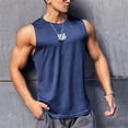thumbnail image 6 of 2023 newest Summer Gym Vest High Quality mesh Shirt Sleeveless T-shirts Men Tank Tops running Fitness Sports Vest men Clothing, 6 of 6