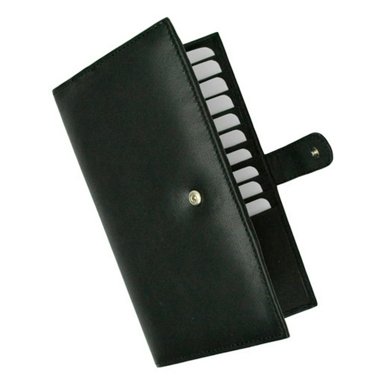 Long Leather Wallet & Organizer for Checks, Cash, Cards, IDs for Men  and Women