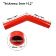 thumbnail image 3 of Unique Bargains 35mm 1.38" ID 45 Degree Elbow Silicone Reducer Hose Pipe Bend Turbo Water Intercooler Red, 3 of 6