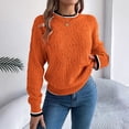 thumbnail image 3 of Sweaters for Women 2025 Fall Winter Long Sleeve Crewneck Knit Casual Sweater Jumper Top Womens Pullover Sweaters, 3 of 4