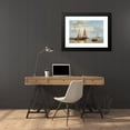 thumbnail image 4 of Abraham Hulk 24x17 Black Modern Framed Museum Art Print Titled - Sailing Boats on Rough Seas, 4 of 5