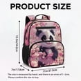 thumbnail image 7 of Aplkyhs Backpack Lovely Style School Bookbag for Age 12-18 Cherry Blossom Panda Water Repellent Durable Backpack for Teens Travel & Daily, 7 of 7