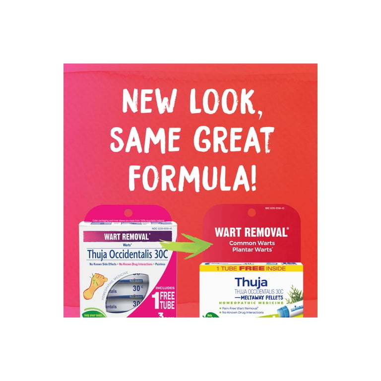 Boiron Thuja Occidentalis 30C, Homeopathic Meltaway Pellets for Wart  Removal, 240 Pack - Walmart.com