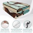 thumbnail image 4 of Queen Quilt Set 90''x96'', Texas Star Western Lightweight Bedspread Coverlet Set with 2 Pillow Shams, Vintage Teal Brown Wooden Farmhouse Breathable All Season Quilt Bedding for Bedroom/Guest Room, 4 of 9