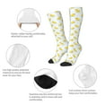 thumbnail image 3 of Gaeub Yellow Rubber Duck Printed Design Socks Stretchy High Tube Socks for Men Women Teens , Softball Soccer Socks for Hiking, Sport, 3 of 6