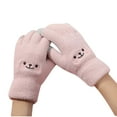 thumbnail image 2 of absanyy Cute Kawaii Winter Gloves for Women - Pink Cartoon Design, Touchscreen Compatible, Soft Polyester, One Size Fits Most, 2 of 2