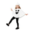 thumbnail image 6 of Gunia Kids White Ghost Hooded Cape For Boys Girls 2 Piece Halloween Costumes Cloak Cute Party Dress Up Outfits Poncho,Size 4-8 Years, 6 of 7