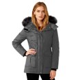 thumbnail image 4 of Women's Solid Color Winter Down Jacket with Detachable Hood, 4 of 9