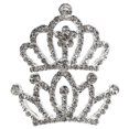 thumbnail image 1 of 2Set Princess Crown Mini Crown Headband for Toddler Girls with Rhinestone Tiara and Hair Comb, 1 of 8
