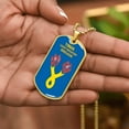 thumbnail image 5 of Awesome Dog Tag For 196th light infantry brigade - Graphic Military Dog Tag Necklace (Optional Personalized Engraving), 5 of 5