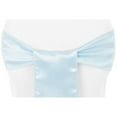 thumbnail image 1 of 10 Pcs, Standard Satin 6" W X 108" L Chair Sash - Baby Blue For Wedding & Event Decor, 1 of 1