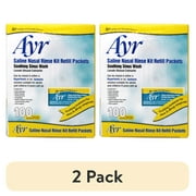 (2 pack) Ayr Sinus Rinse Kit Refill Packets - 100 Count