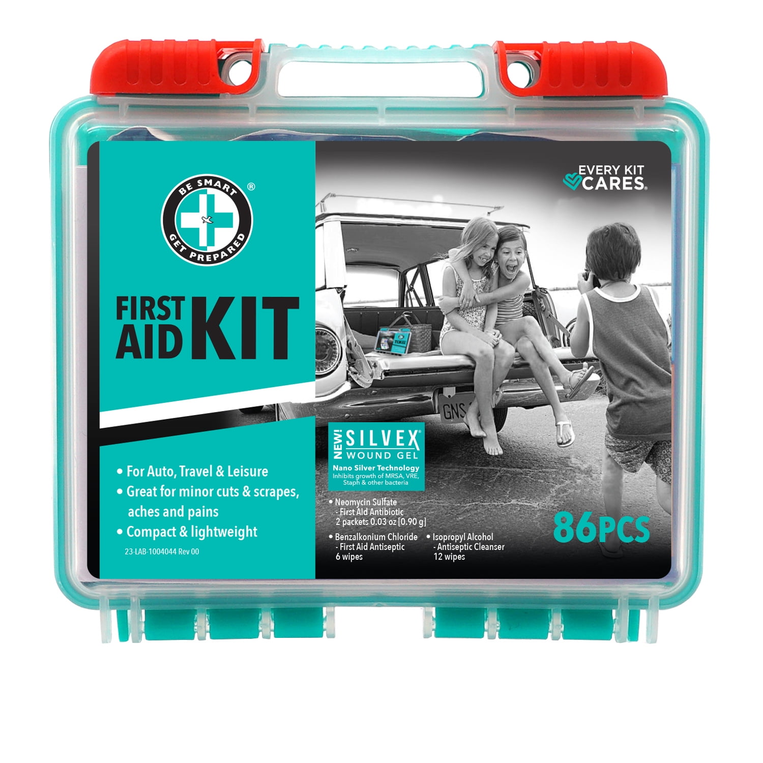 86 Piece Auto First Aid Kit Walmart Inventory Checker BrickSeek