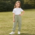 thumbnail image 6 of OGLCCG Boys Cargo Pants Kids Elastic Waist Baggy Jogger Pants with Multi Pocket Casual Athletic Trousers with Elastic Hem Size 3-13, 6 of 8