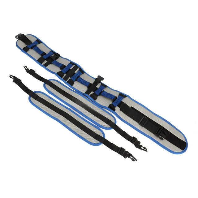Ceinture de Transfert et de Marche, Ceinture de Rééducation Confortable pour la Marche du Patient, Polyester avec Poignées pour Sanatoriums, Taille 75-110, Circonférence de la Jambe 45-70,L, Taille