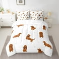 thumbnail image 2 of Castle Fairy Dachshund Dog 7-Piece King Cartoon Animal Ultra Soft Bedding Comforter Set, 2 of 8